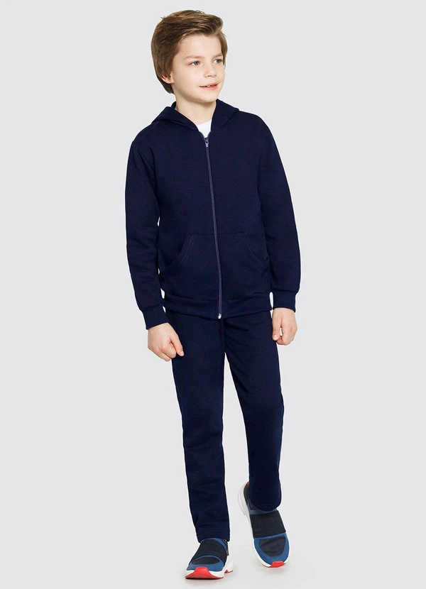 Alakazoo - Jaqueta Unissex em Moletom com Capuz Azul 2