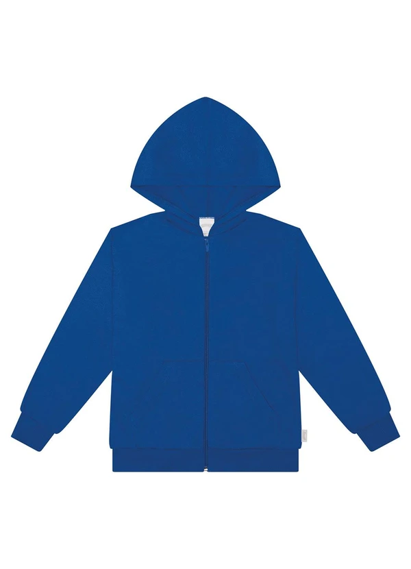 Alakazoo - Jaqueta Unissex em Moletom com Capuz Azul