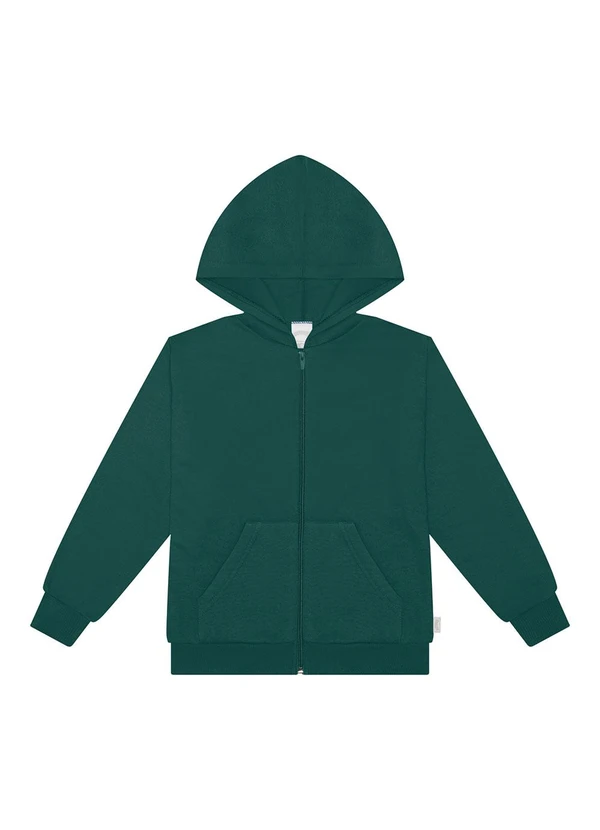 Alakazoo - Jaqueta Unissex em Moletom com Capuz Verde