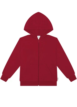 Alakazoo - Jaqueta Unissex em Moletom com Capuz Vermelho - ALAKAZOO