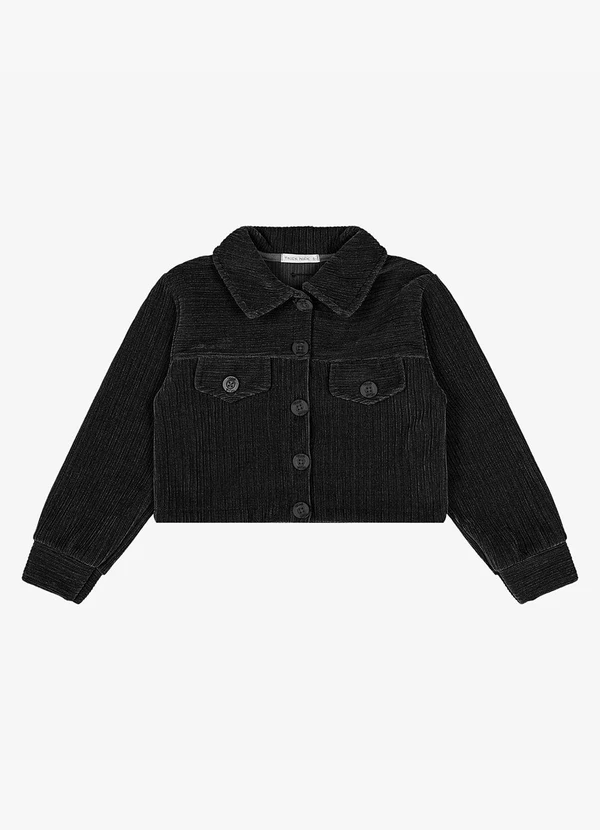 Trick Nick - Jaqueta Veludo Cotelê Preto