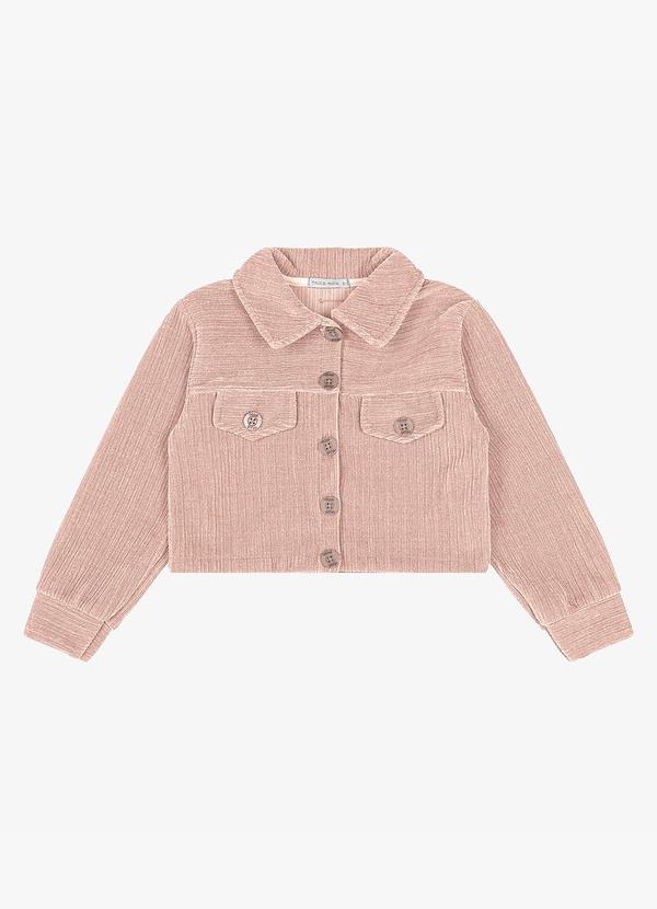 Trick Nick - Jaqueta Veludo Cotelê Rosa