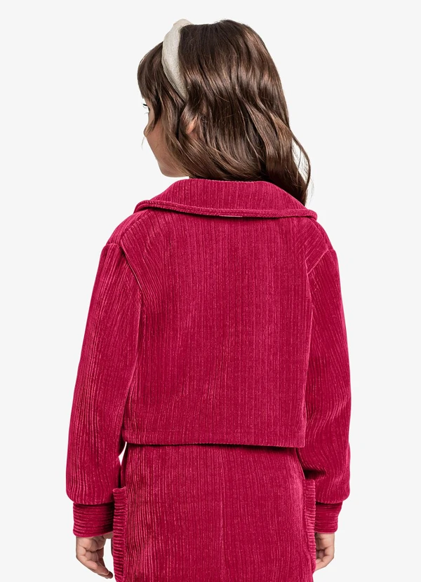 Trick Nick - Jaqueta Veludo Cotelê Vermelho 4