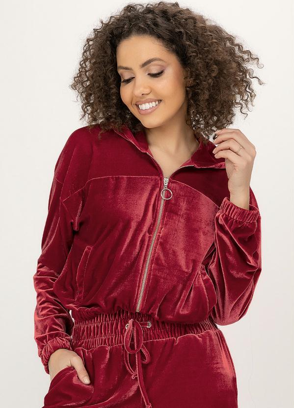 Angel - Jaqueta Veludo Vermelho