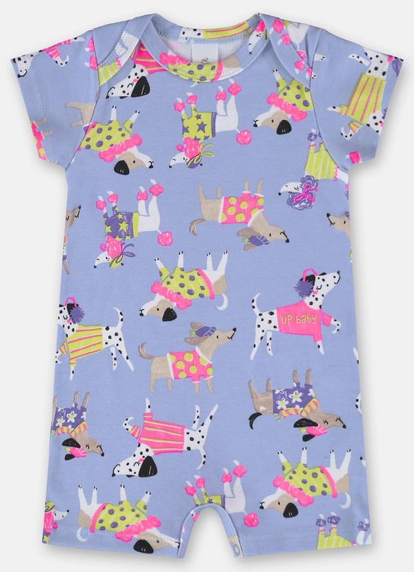 Up Baby - Macaquinho para Bebê Menina Azul 1