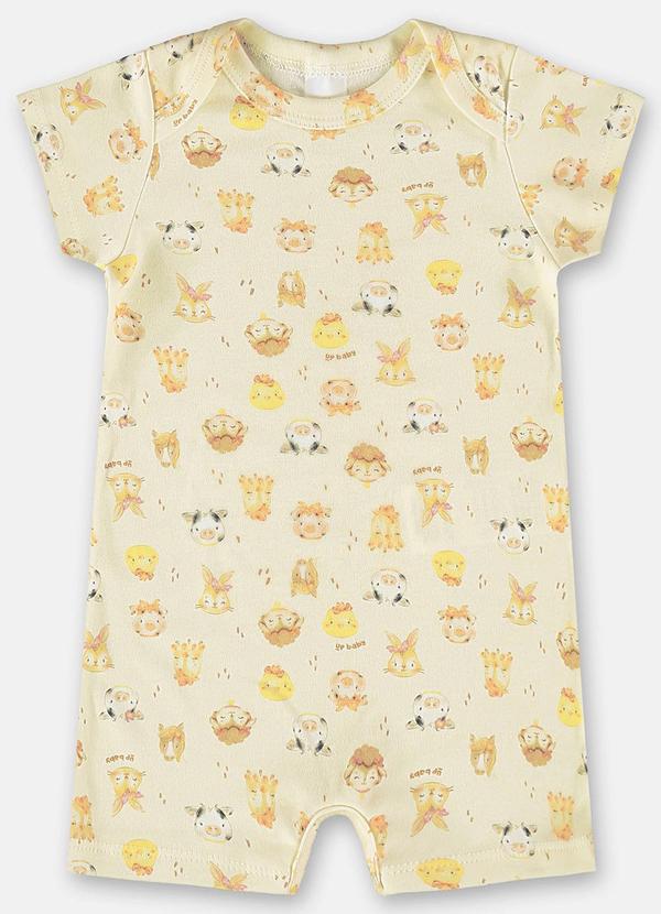 Up Baby - Macaquinho para Bebê Menina Branco