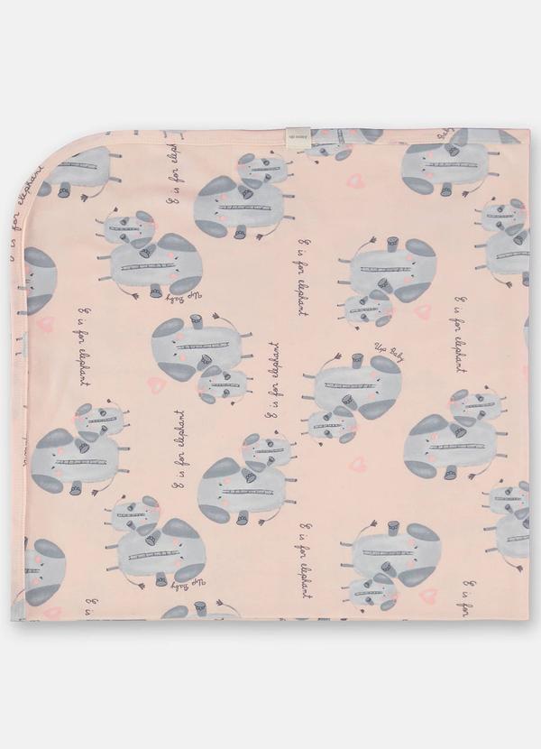 Up Baby - Manta em Suedine para Bebê Menina Rosa