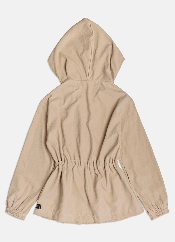 I Am - Parka Feminina com Capuz Bege 2