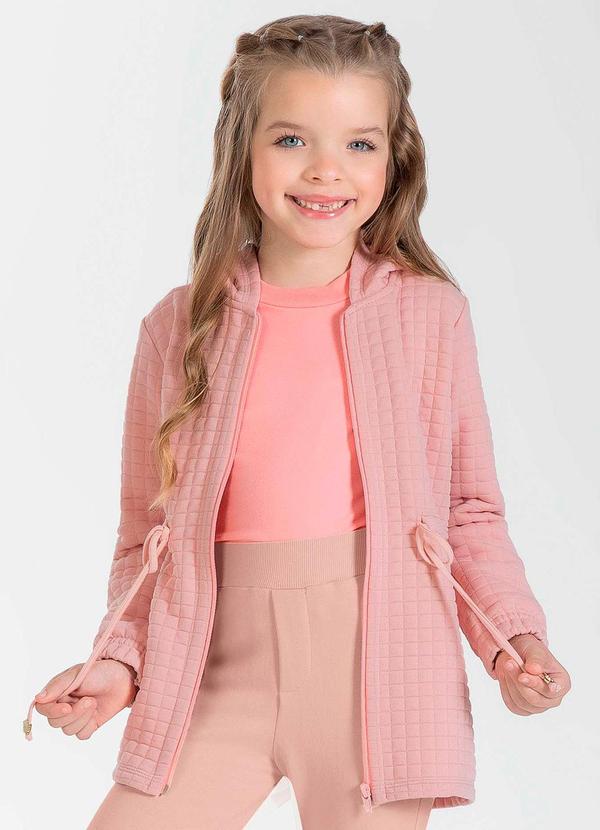 Cativa Kids - Parka Feminina Infantil Rosa