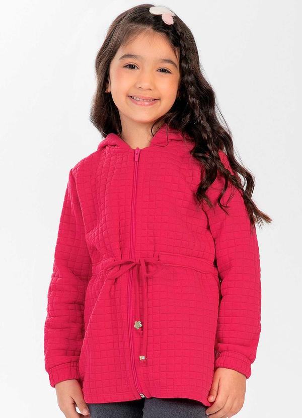Cativa Kids - Parka Feminina Infantil Rosa