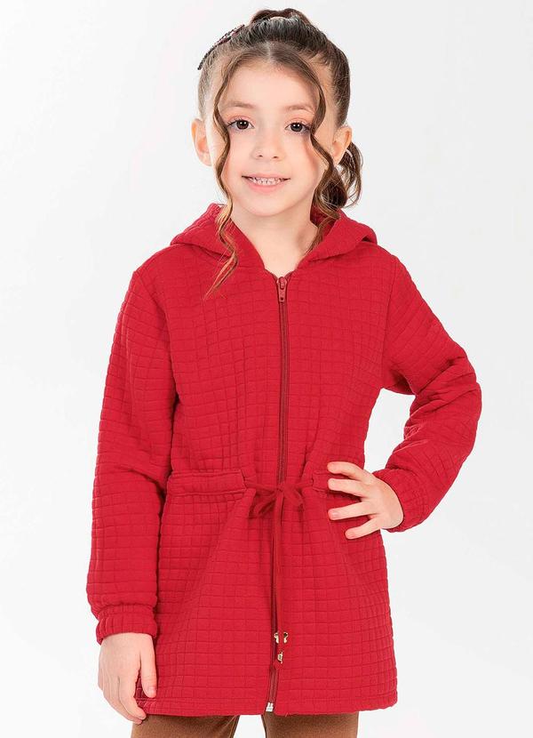 Cativa Kids - Parka Feminina Infantil Vermelho