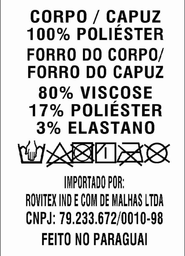 Rovitex Teen - Parka Microfibra 3d Preto 5