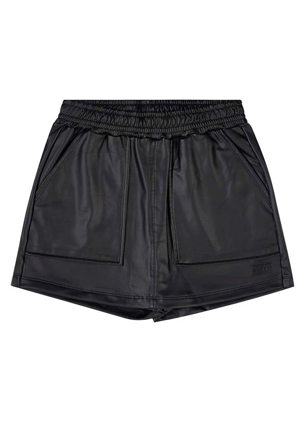 Gloss - Short-Saia Juvenil em Malha Cirrê Preto 4