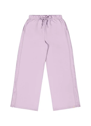 Gloss - Wide Leg Juvenil em Moletom Roxo - GLOSS
