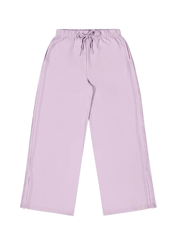 Gloss - Wide Leg Juvenil em Moletom Roxo