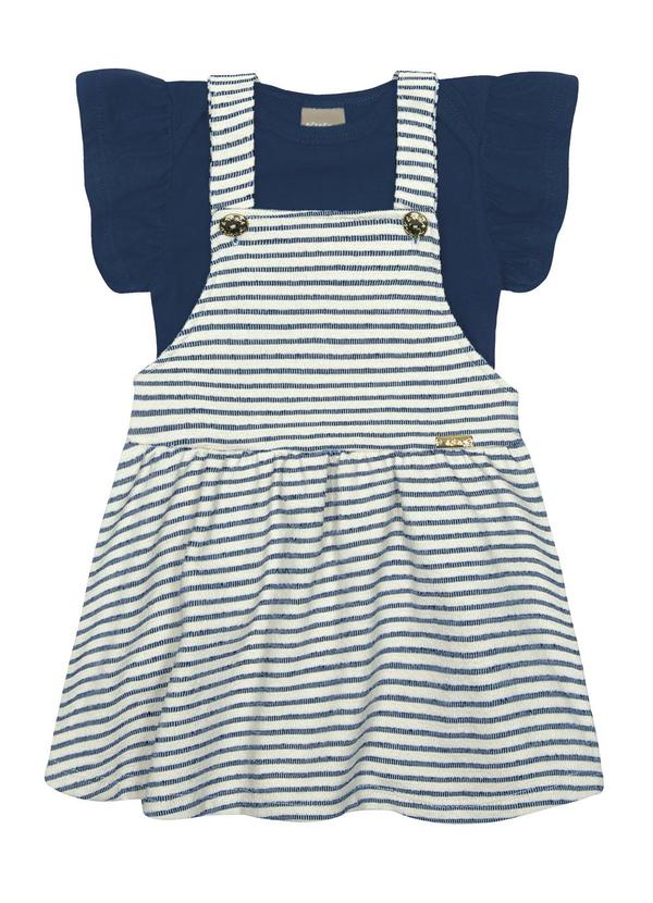 Kiko e Kika - Conjunto Body e Salopete Azul 2