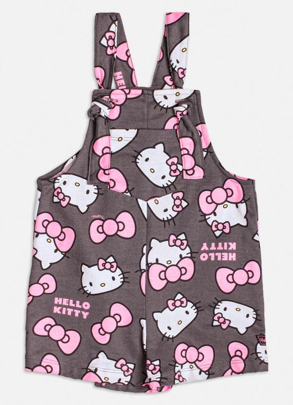 Momi - Jardineira Cinza da Hello Kitty Cinza 3