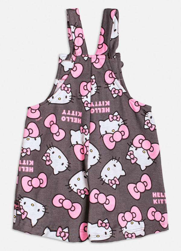 Momi - Jardineira Cinza da Hello Kitty Cinza 4