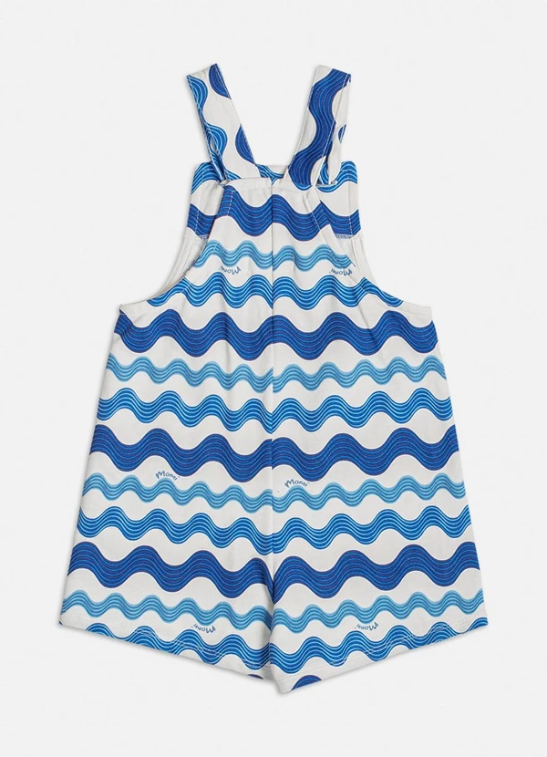 Momi - Jardineira com Listras Onduladas Azul 3
