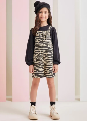 Momi - Jardineira de Tigre Marrom - MOMI