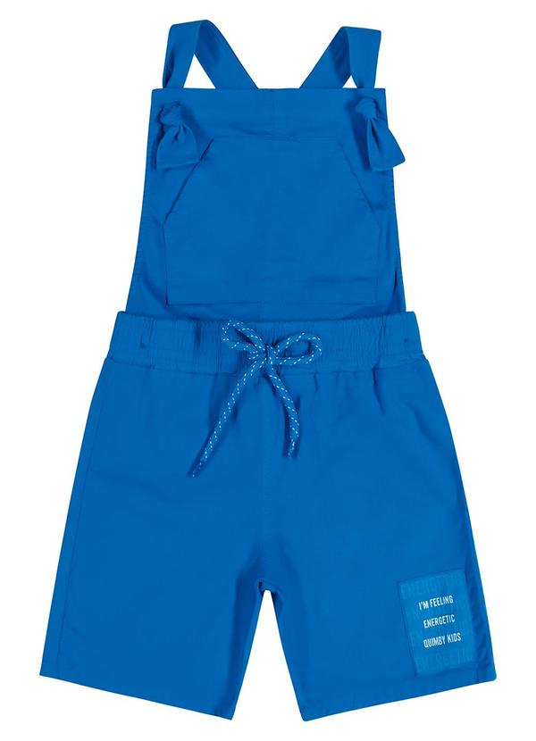 Quimby - Jardineira Infantil Básica Unissex Azul 1