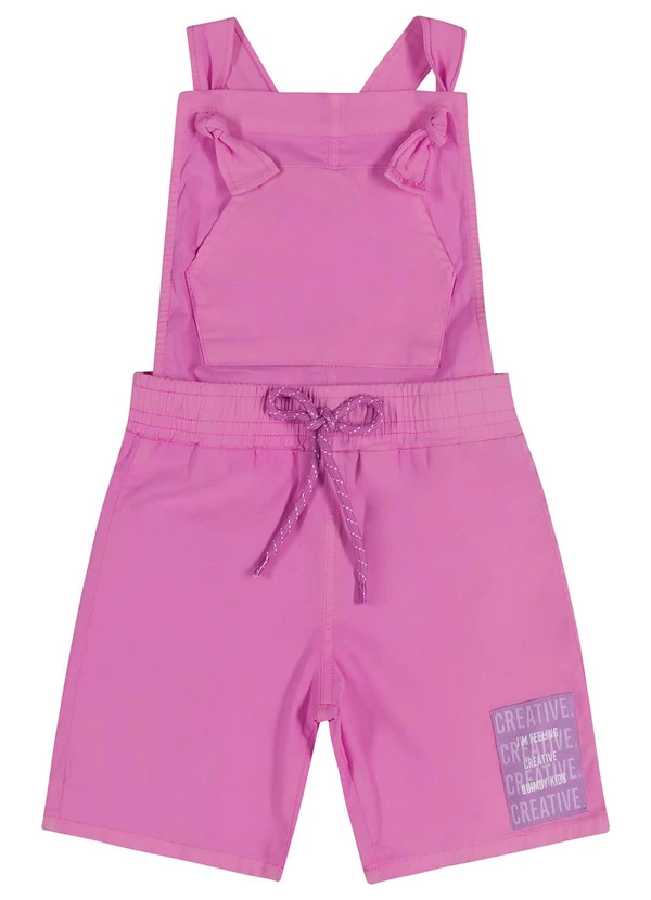 Quimby - Jardineira Infantil Básica Unissex Roxo 2