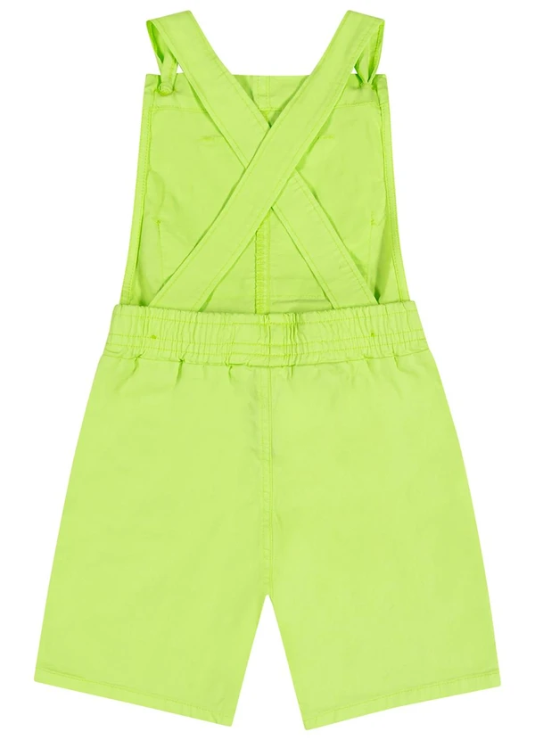 Quimby - Jardineira Infantil Básica Unissex Verde 2