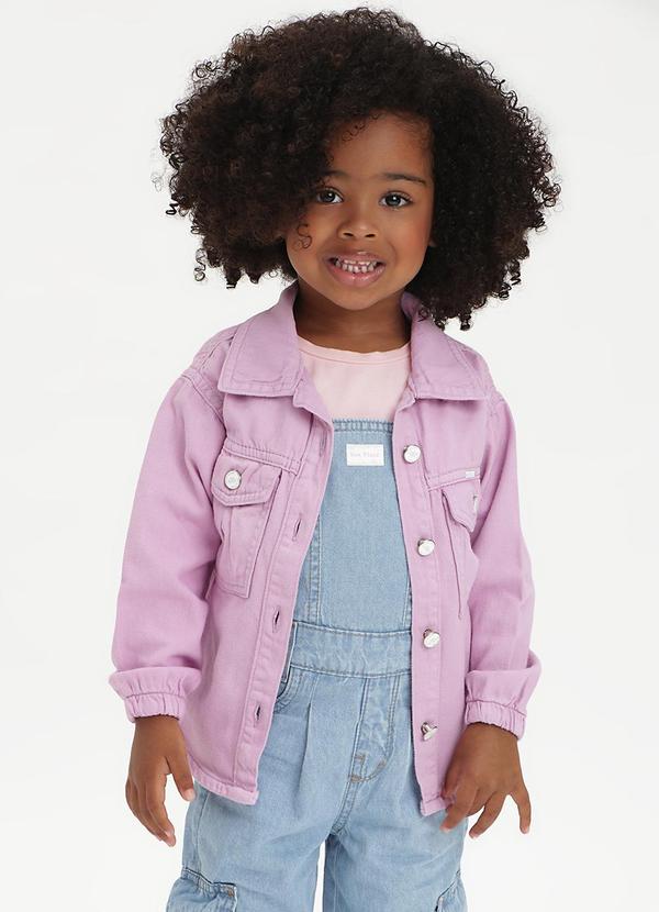 Sun Place - Jardineira Jeans Bebê Menina Wide Cargo Azul 3