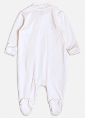 Momi - Macacão Básico de Zíper Off White Branco - MOMI