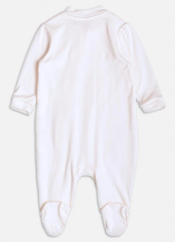 Momi - Macacão Básico de Zíper Off White Branco 2