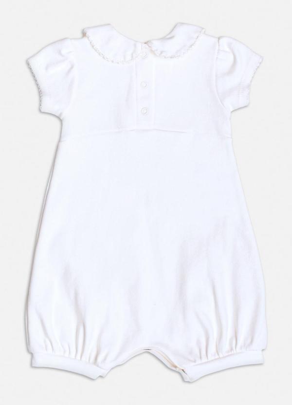 Momi - Macacão Manga Curta com Laços Branco 2