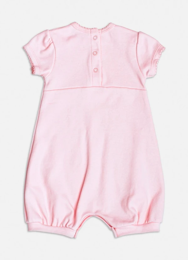 Momi - Macacão Manga Curta com Strass Rosa 2