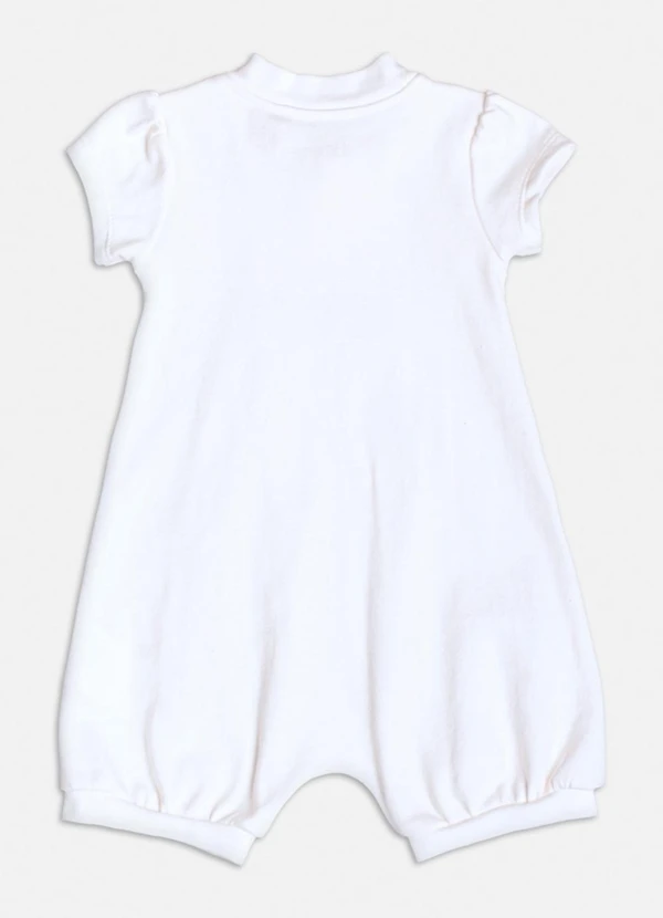 Momi - Macacão Manga Curta da Gata Marie Branco 2