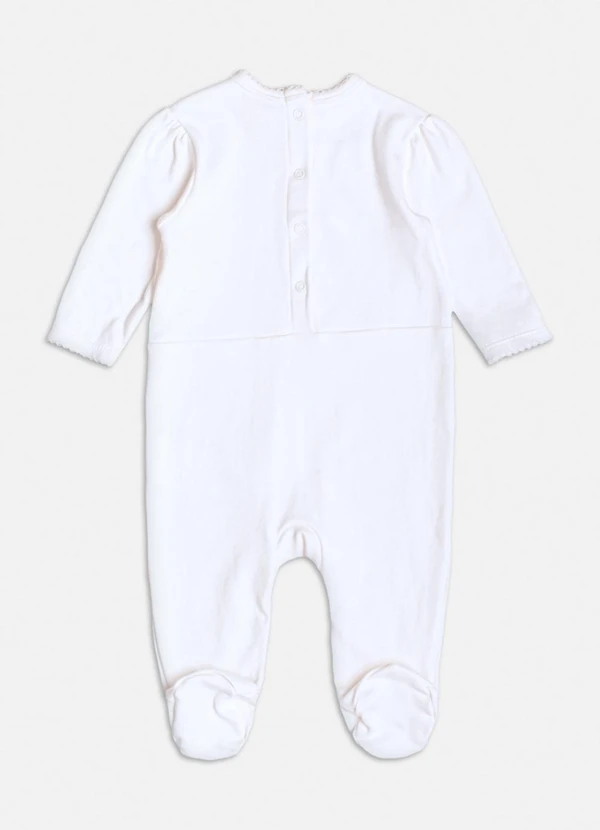 Momi - Macacão Manga Longa da Marie com Strass Branco 2