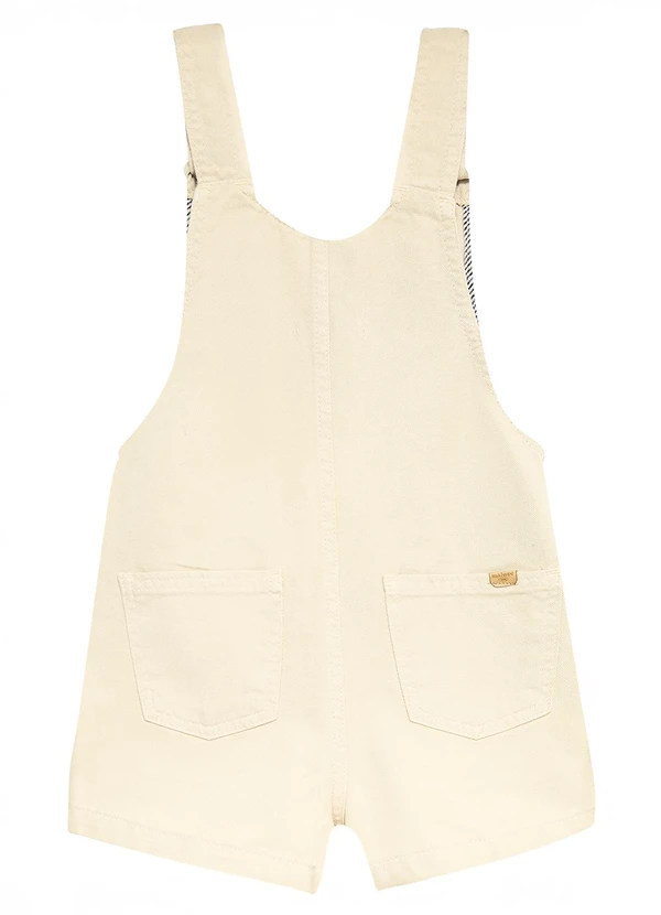 Malwee Kids - Macaquinho Jardineira em Sarja Off White 2