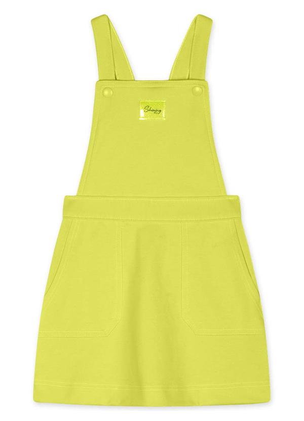 Marisol - Salopete Curta Infantil Feminina Verde