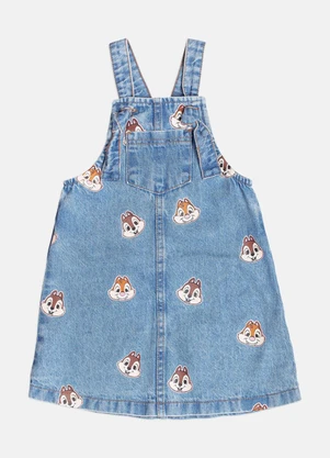 Momi - Salopete Infantil Menina Jeans do Tico e Teco - MOMI