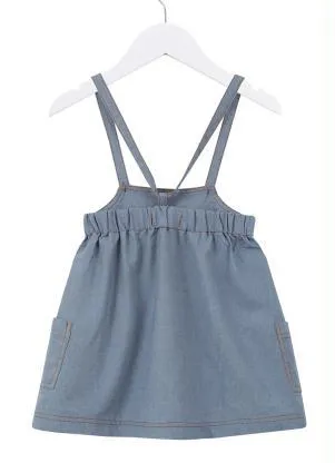 Fábula - Salopete Jeans de Menina Azulzim Azul - FÁBULA