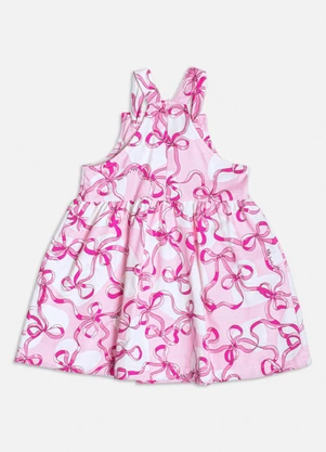 Momi - Salopete Rosa com Laços Rosa - MOMI