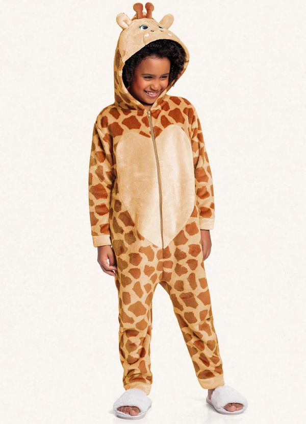 Fakini Kids - Kigurumi Girafa Bege