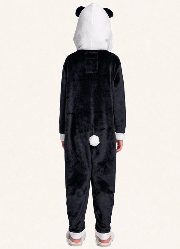 Fakini Kids - Kigurumi Panda Preto 2