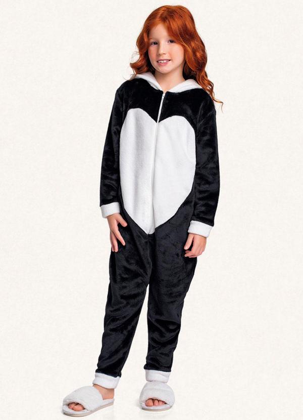 Fakini Kids - Kigurumi Panda Preto 3