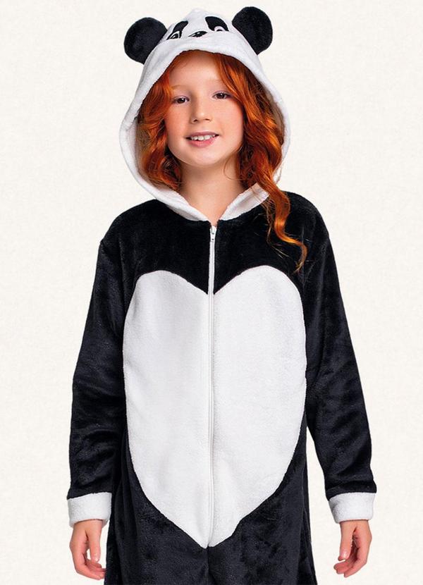 Fakini Kids - Kigurumi Panda Preto 4