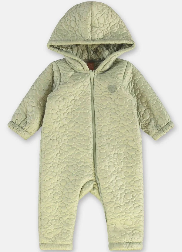 Up Baby - Macacão Acolchoado Bebê Menina Verde 3