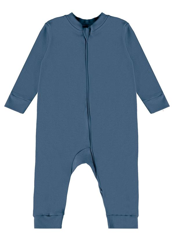 Guloseima - Macacão Básico em Suedine Azul