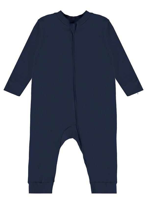 Guloseima - Macacão Básico em Suedine Azul