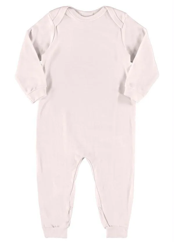 Quimby - Macacão Básico em Suedine Rosa