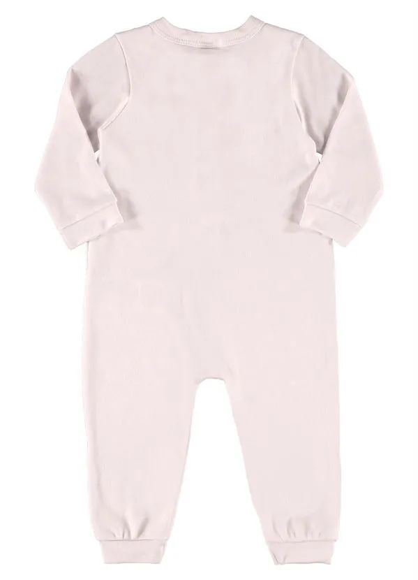 Quimby - Macacão Básico em Suedine Rosa 2