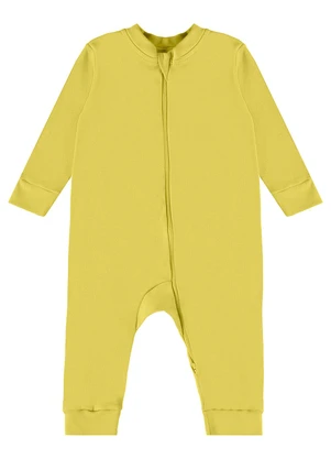 Guloseima - Macacão Básico Unissex para Bebê Amarelo - GULOSEIMA