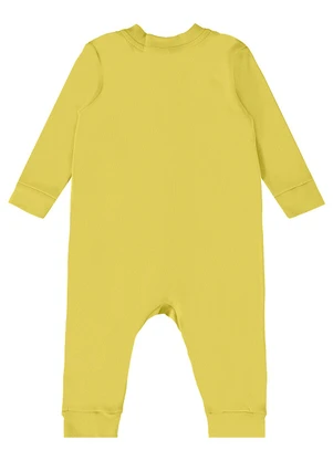 Guloseima - Macacão Básico Unissex para Bebê Amarelo - GULOSEIMA